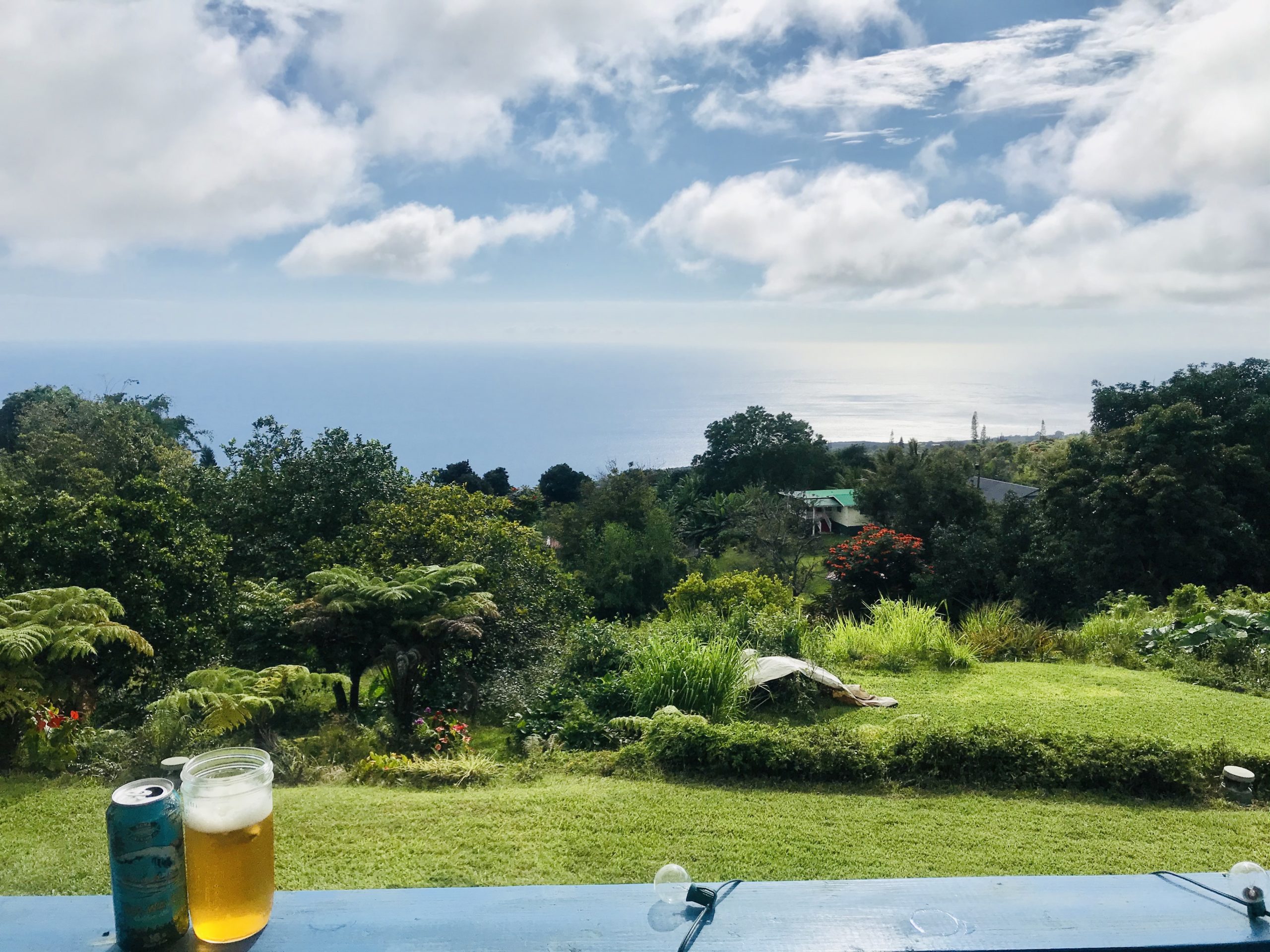 Beautiful balcony views on the Big Island of Hawaii