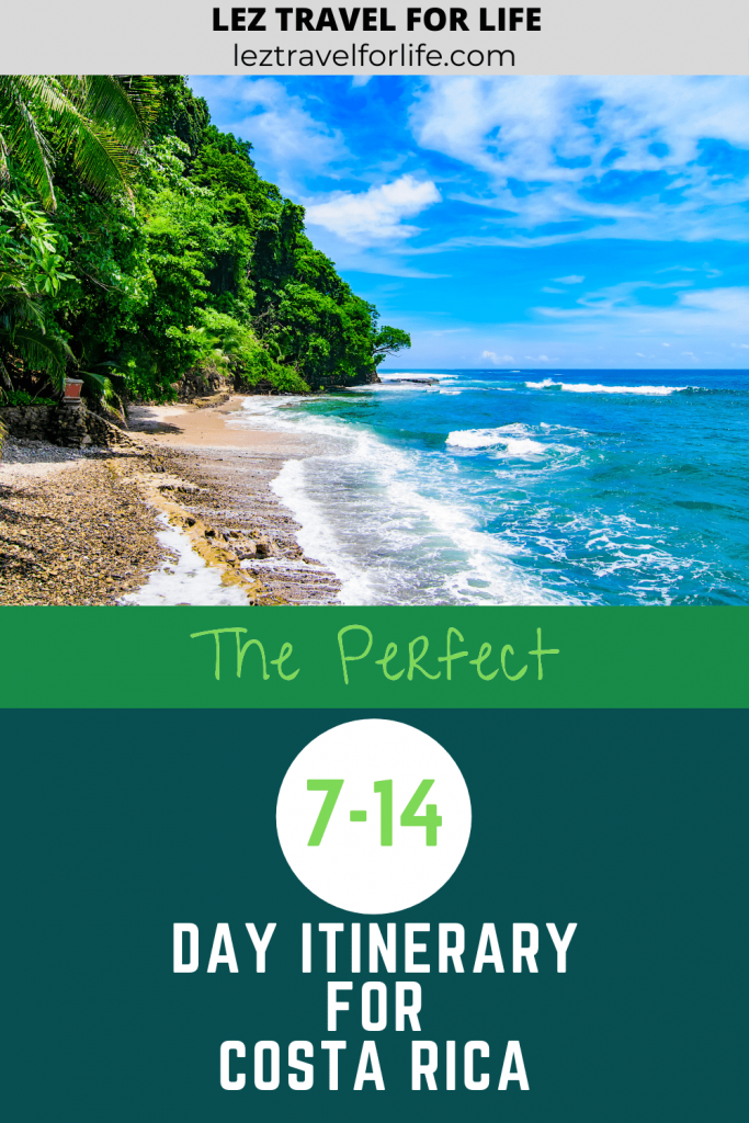 costa rica trip itinerary 7 days