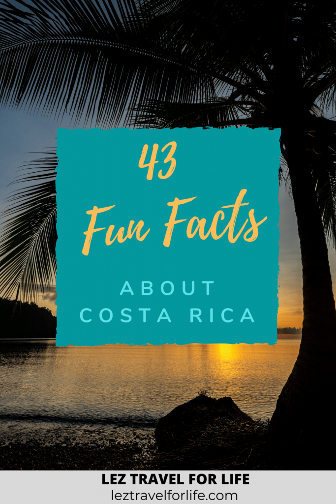 Fun Facts About Costa Rica  | Are you an expert on Costa Rica? Do you want to know more about this beautiful country? Check out these fun facts about Costa Rica! #funfacts #funfactscostarica #costarica #travelcostarica