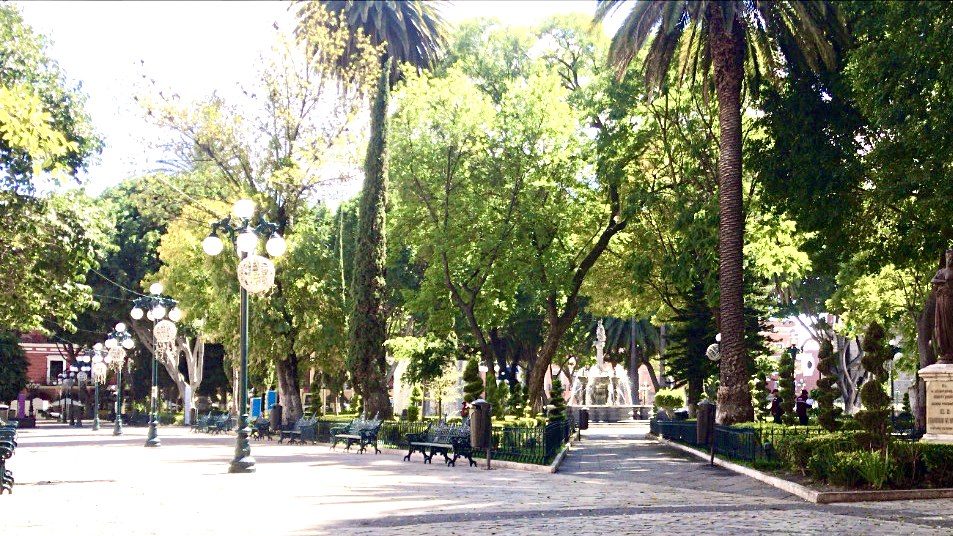 Zocalo Park in Puebla