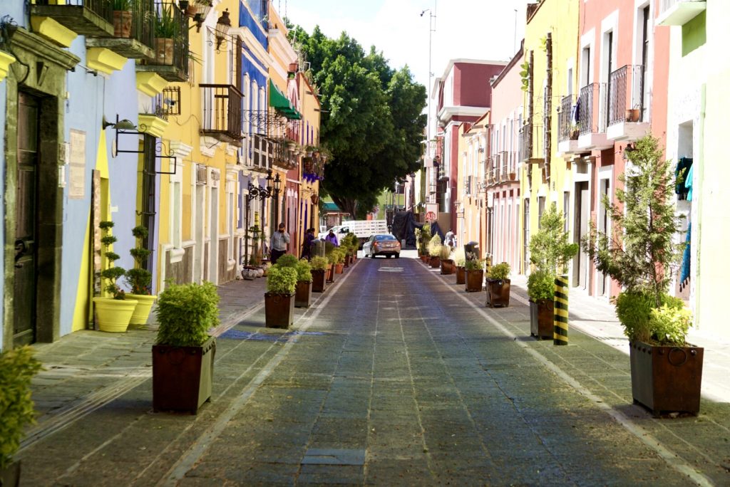 colorful street- Puebla