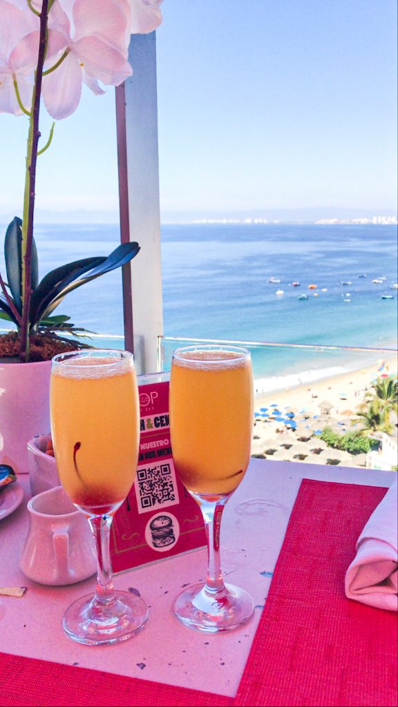 Drinks at the Top Bar Puerto Vallarta