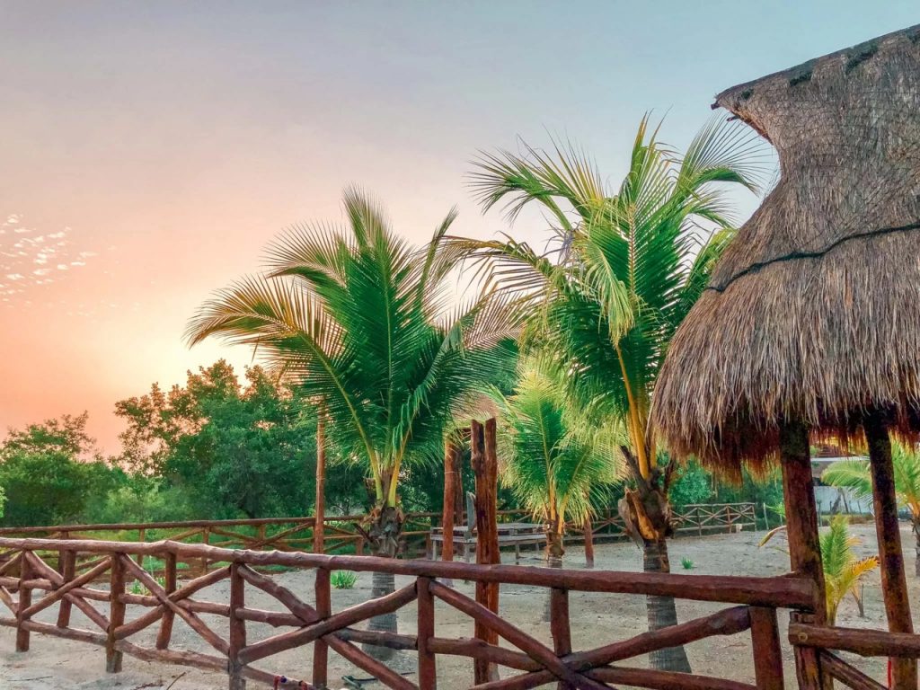 Beach sunset in Holbox