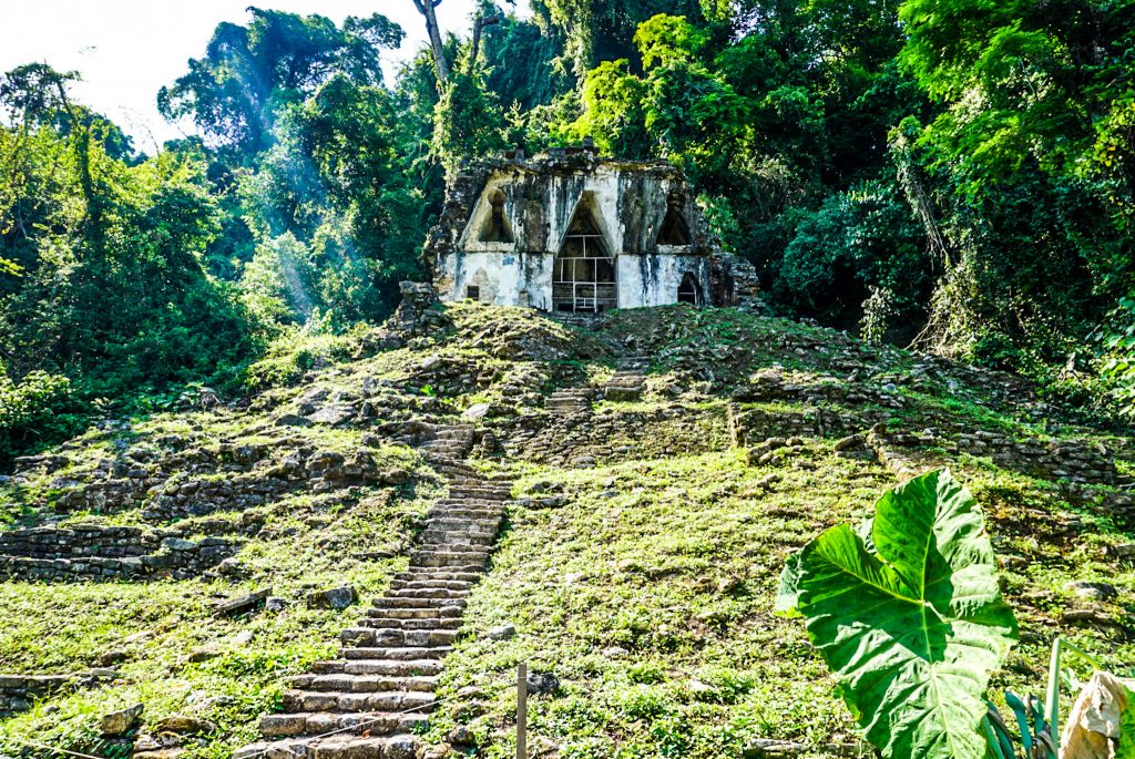 palenque Chiapas inside the ruins