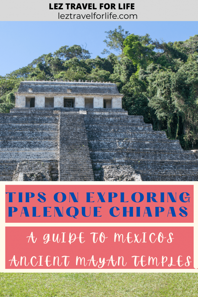 Tips on Exploring Palenque Chiapas: A Guide to Mexico's Ancient Mayan Temples. Explore the jungle of palenque with monkeys, ruins, and more! #travelmexico #travelchiapas #mexico #chiapas #chiapasmexico #thingstodo #elchiflon #palenque #lagosdemontebello 