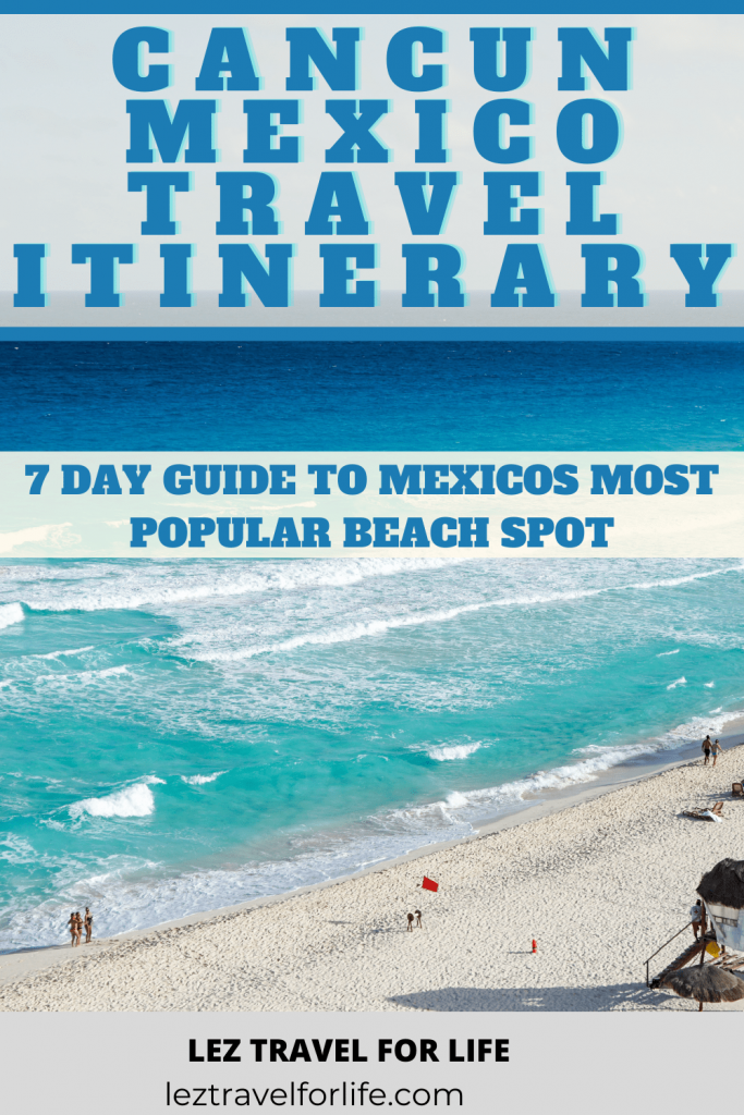 Cancun Mexico Travel Itinerary: Mexico's most popular beach spot. This cancun mexico travel itinerary has all the best things to do, see, and where to stay. #travelmexico #mexico #cancunmexico #mexicobeaches #cancunbeach #islamujeres