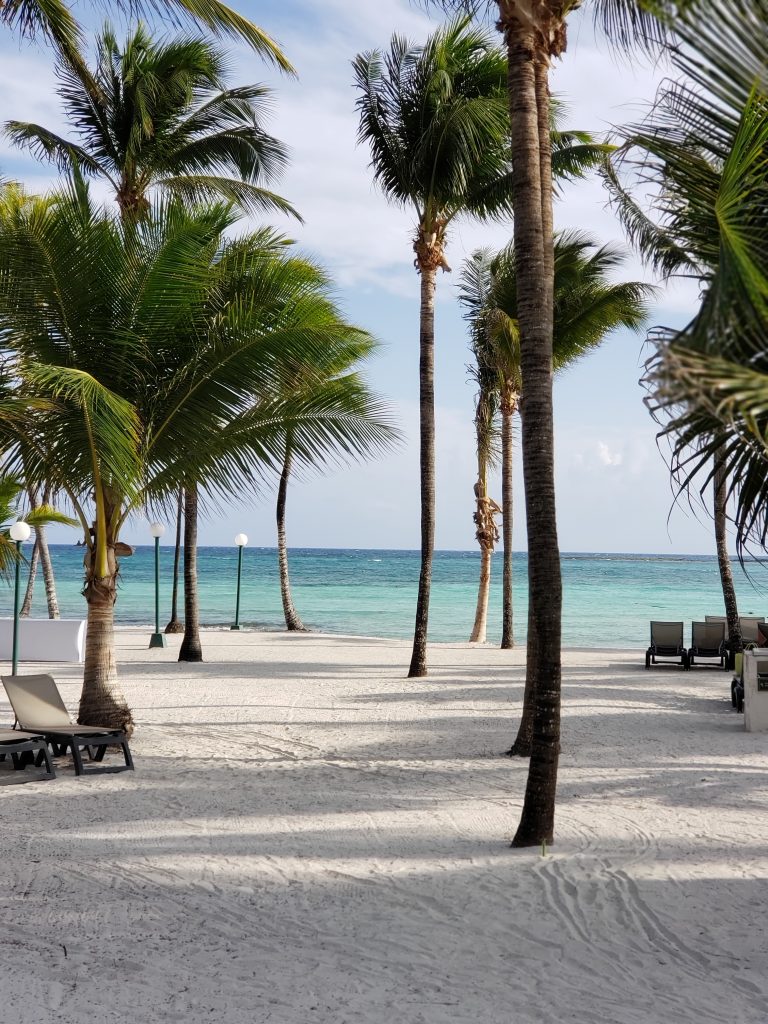 White sand beach Cancun Mexico