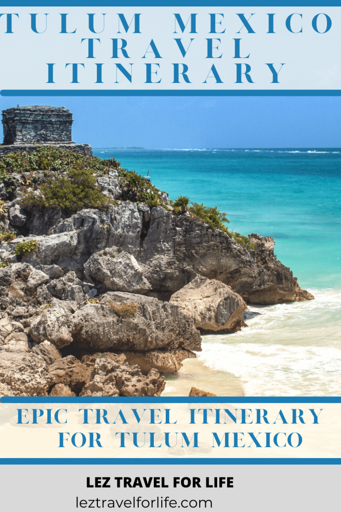 Traveling to Tulum Mexico? Check out this Tulum Mexico Travel Itinerary for places to stay, things to do, what to eat and more! #travelmexico #travelyucatanmexico #traveltulum #tulum #yucatan #tulumruins #tulumbeaches