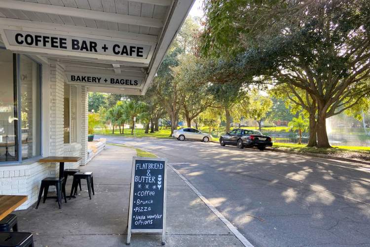 Flatbread and butter Coffee bar